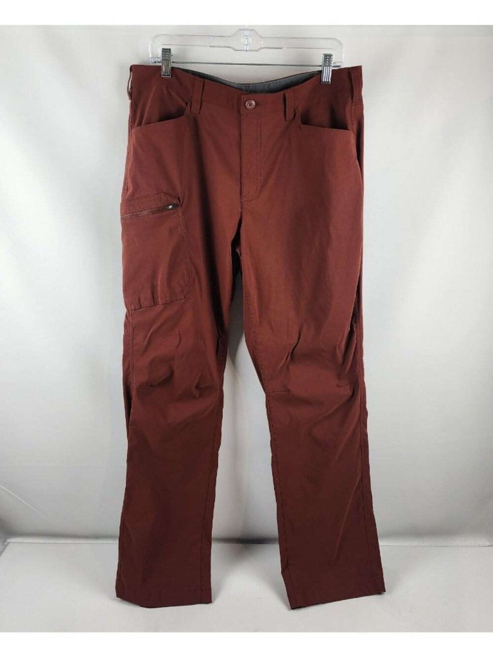 Eddie Bauer Pants Mens 36x33 Rust/Burgundy Ranier Hiking